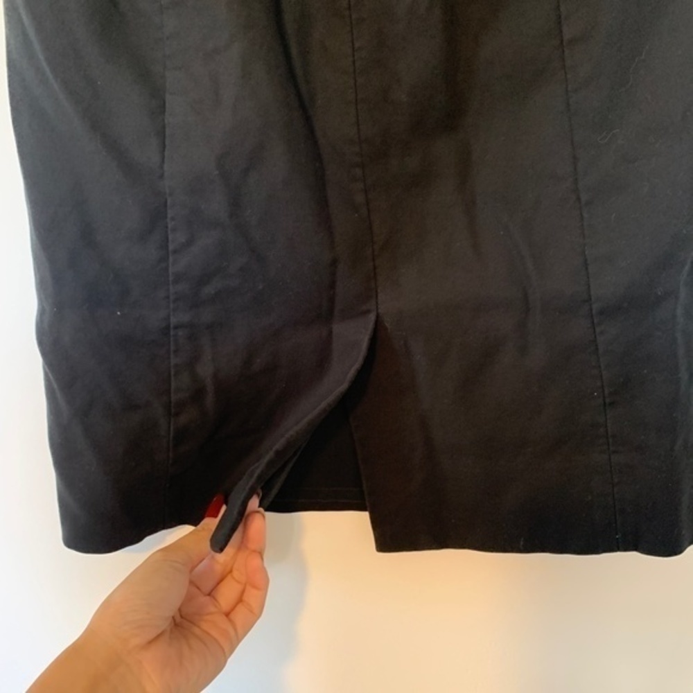 J. Crew Black Pencil Skirt sz 00 - Picture 4 of 7